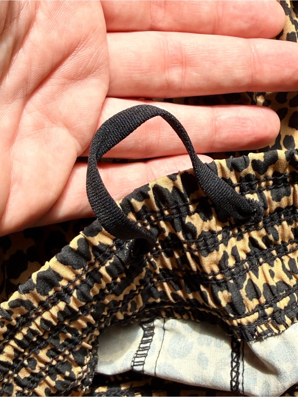 Old Navy Leopard Print Athletic Shorts AND Old Navy Black Bike Shorts (2) - Picture 2 of 6
